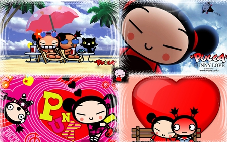 Anime= Pucca - pucca, colors, love, pink, hearts