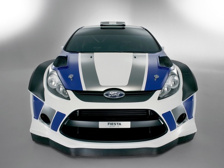 2011 ford fiesta rally - white, fast, speed, rally, car, blue, cars, ford