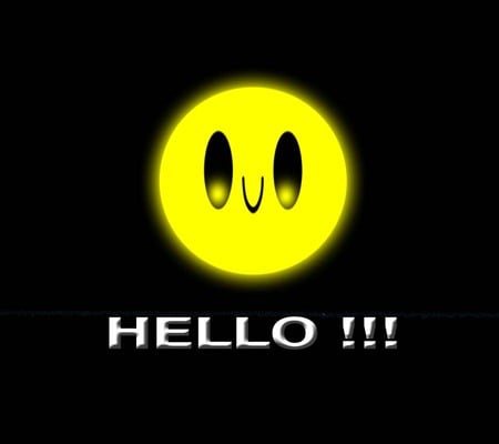 Hello !!! - smile, yellow, friendly, hello, face