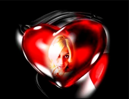 Kanchan Bagari: Love Heart Wallpaper - kanchan bagari, heart, red, girl, cute, love