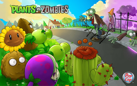 Plants vs. Zombies - fun, zombies, pc, game, action, plants