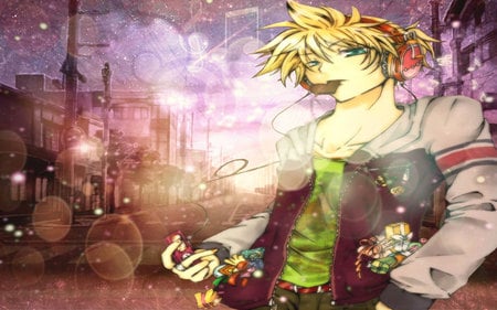 Kagamine Len - vocaloids, hatsune, len, kumui, miku hatsune