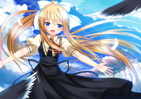 air tv - artistic, beautiful, awesome, anime, anime girl, art