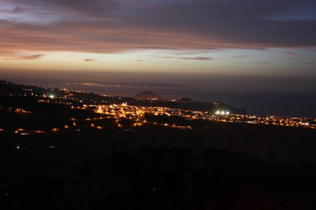 El Hierro, Sunset - at night, sunset, dark, lights