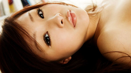 A Tear of Loneliness - brown eyes, beautiful, tear, loneliness, face, brunette, asian