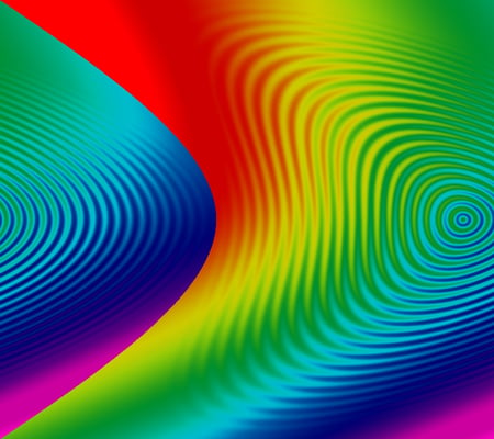 Abstract - rainbows, colours, abstracts, ripples