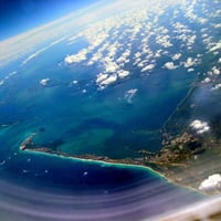 Varadero, Cuba, from airplane.