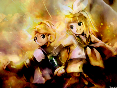 Vocaloid - len, cute, kagamine, rin