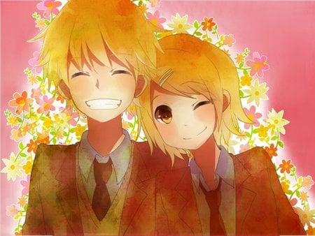 Rin & Lin Kagamine - rin, kagamine, hanaro souhi, lin, challenge