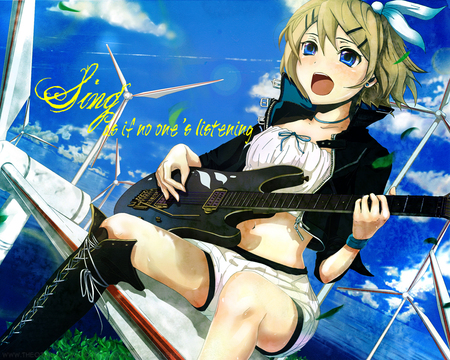 Sing - rin, vocaloid, xdxrx, kagamine