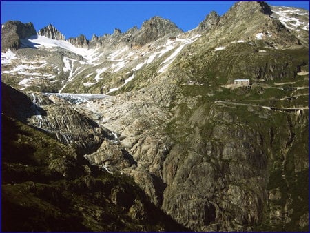 rhone glacier - nature, vacation, glacier, switzerland, mountain