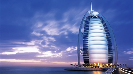 Hotel Burj al Arab - modern, burj al arab, hotel, architecture, sky