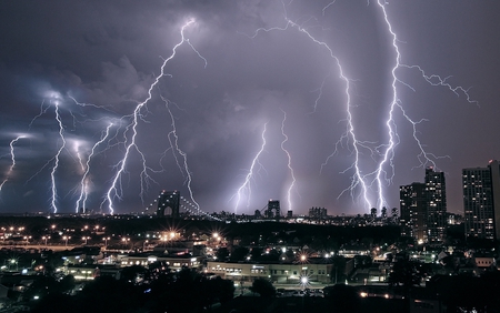 lightning - nature, lightning, storm, weather