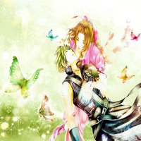 Cloud & Aerith