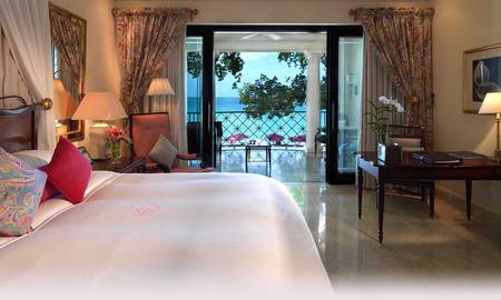 Beautiful - view, ocean, bed, lams, terrace, table, bedroom, villa