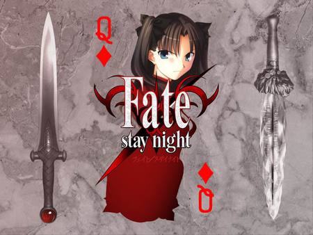 The Queen of Tohsaka - dagger, queen, rin, anime, diamon, azoth, ace, fate stay night