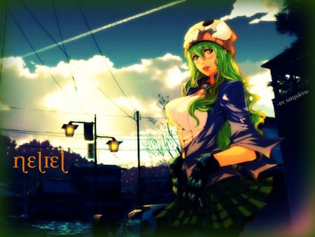 Neliel - anime, city, sexy, girl