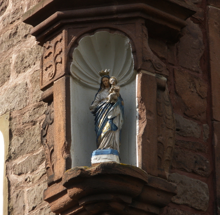 blessed virgin mary - religion, mary, virgin, sculpture