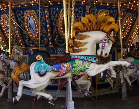 Carousel - carousel, amusement, horse, park