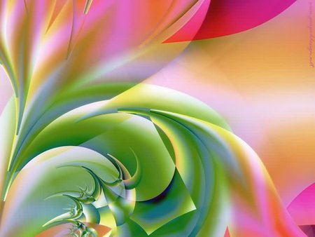 romantic color - fantasy, funny, green, 3d, color, pink, other