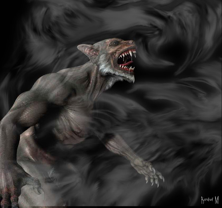 In the Mist - werewolf, killer, lykanthrop, mist, change, man