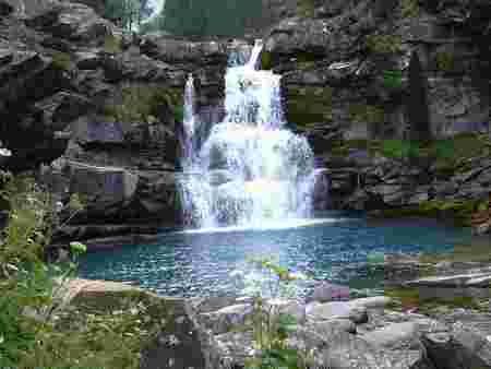 Falls - nature, falls, blue, rocks