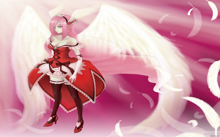 Cure Angel - angel, pink, sunray, cure, wings, feahter, higashi setsuna