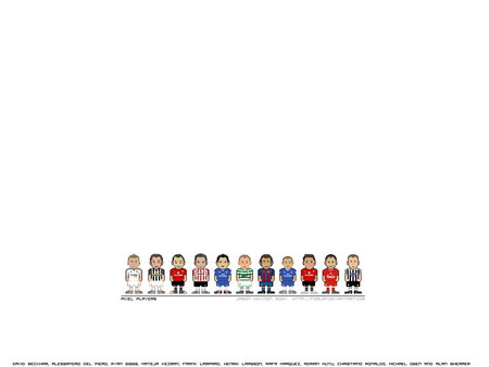 Pixel Soccer Players - players, soccer, 1024, pixel, 768