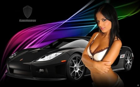 Girl & Koenigsegg