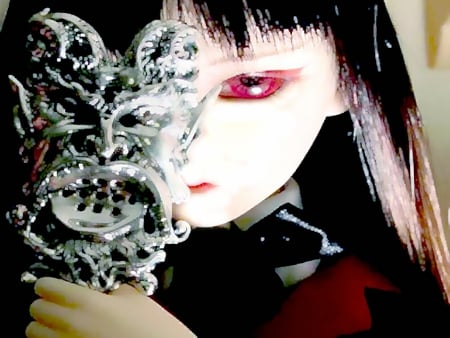 two faced - porceline, face, evil, close up, doll