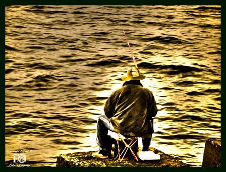 fisherman - slient, lateafternoon, fishing, man