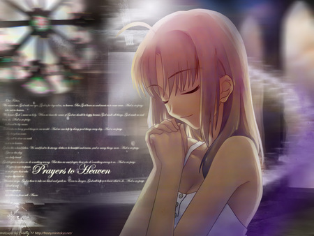 Prayer to Heaven - pretty, saber, arturia, game, anime, girl, church, servant, pray, knight, king, fate stay night