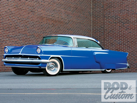 Mercury_Montclair - 1956, white walls, custom, blue