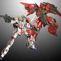 Unicorn Gundam & Sinanju