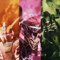 Mecha of Gundam Unicorn