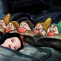 Snow White sleeping