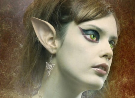 Beautiful Elf - elf, fantasy, beautiful, elven, green eyes