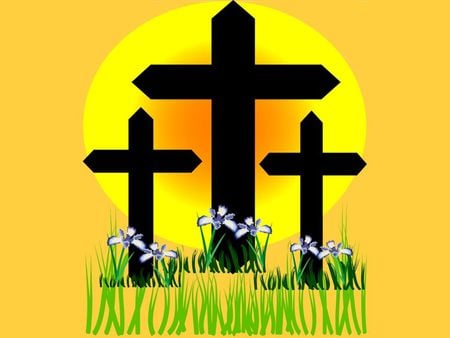 Easter crosses - easter, religion, christianity, jesus christ, cross, god