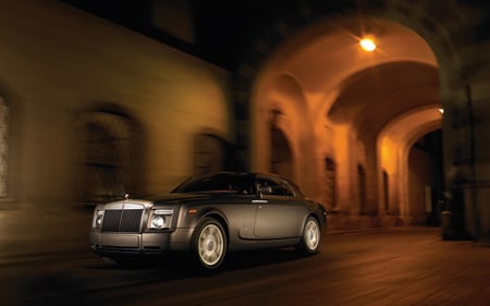 Speed - rolls royce, phantom coupe, 2009, road, hd, speed, royal, car, city