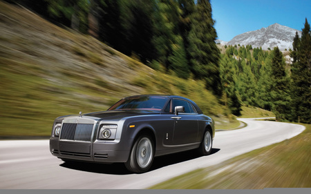 Speed Winding Road - rolls royce, phantom coupe, 2009, road, hd, speed, royal, moutain, car