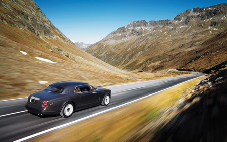 Go to Heaven...!!! - rolls royce, hd, phantom coupe, speed, royal, mountain, car, 2009