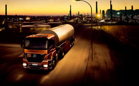 Fuel TankTruck - fuel, powerful, mercedes, truck, hd, benz