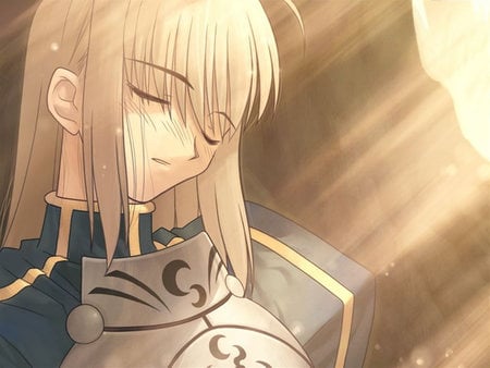 Sleep Well, Arturia - saber, knight, king, fate stay night, sleep, arturia, game, anime, tree