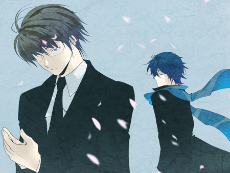 Vocaloid - male, vocaloid, snow, hiyama kiyoteru, anime, winter, kaito