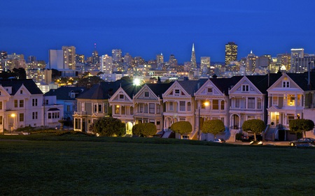 The Painted Ladies at Dusk