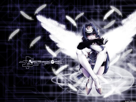 Mechanical Angel - xenosaga, game, anime, angel, long hair, white, mecha, wings, kos-mos