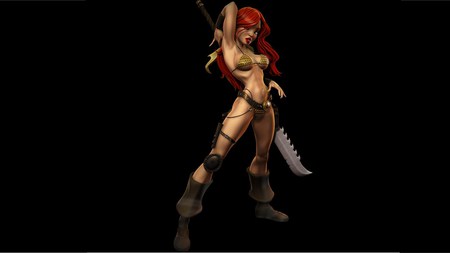 Red Sonja - comic, abstract, fantasy, book, character