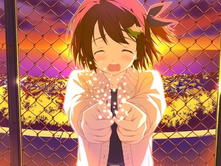 crying anime girl - anime, cute, girl, crying