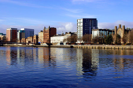 Glasgow Waterfront - scotland, glasgow, river clyde, cities