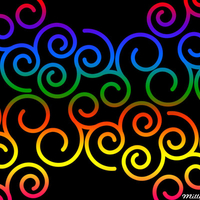 Coloured Curl Pattern